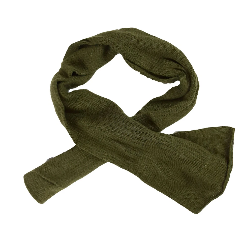 Army Wool Scarf Original US Military Issue Tactical Scarves Hiking Neck Warmer - Image 3 of 4