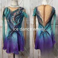ice figure skating competition dress Gymnastics costume dance Dress dyeing