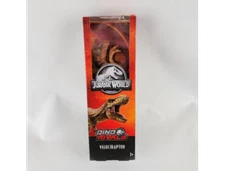 Mattel Jurassic World Dino Rivals Velociraptor 12" Action Figure New! Htf 