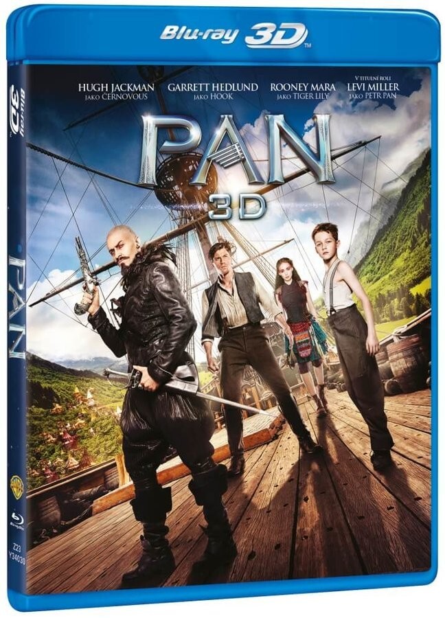Pan (2015) 3D Blu-ray English audio EU import multi language options