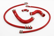 Stoney Racing Silicone Radiator Heater Coolant Hoses & Clamps fit MG MGC Red