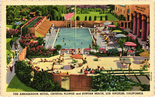 CALIFORNIA Los Angeles Ambassador Hotel CA Vintage Postcard CALIFORNIA Los Angeles Ambassador Hotel CA Vintage Postcard