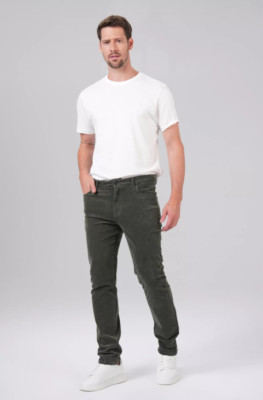 M.O.D Herren Regular Fit Hose Cornell Cord in Forest Night