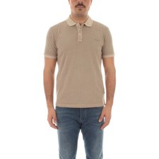 MAGLIA POLO T SHIRT UOMO WOOLRICH CFWOPO0065MRUT1483 8072 BEIGE ORIGINAL PE 2024