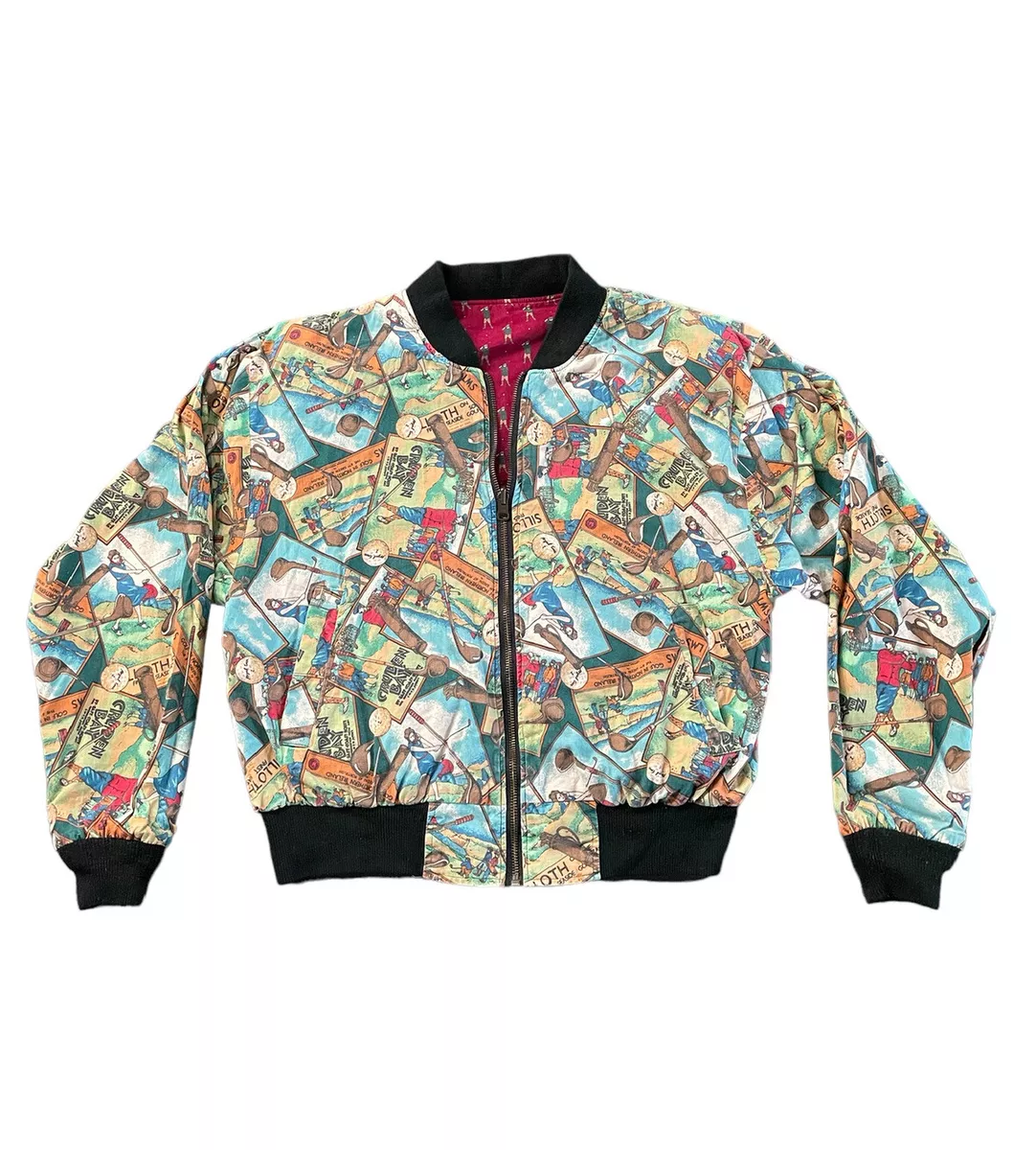 All over clearance print bomber jacket