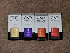 Shellac Nail Polish set of 4 (Vibrant colors)