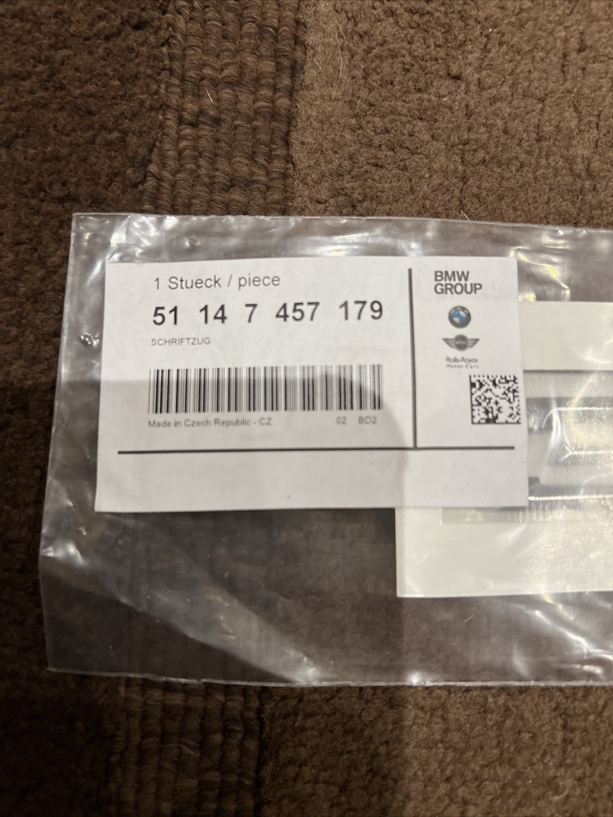 Genuine OE BMW G20 320d 320dx Sedan Lettering 51147457179 for sale 