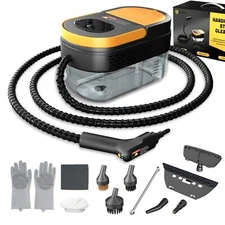 Steam Cleaner 3level Adjustable Handle 15s Heatup 1.69 Quarts Tank Portable Stea