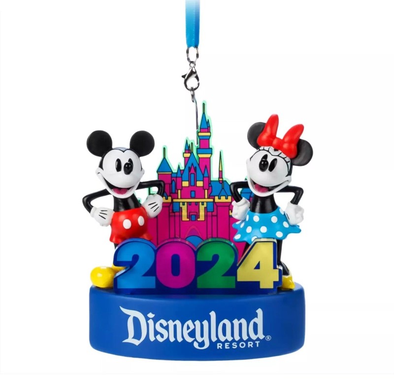 Disney Disneyland 2024 Mickey Mouse and Minnie Mouse Light-Up Figural Ornament!