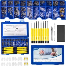All-in-One Magnetic Eyeglass Repair Tool Kit with Screws, Glasses Fixing Kit