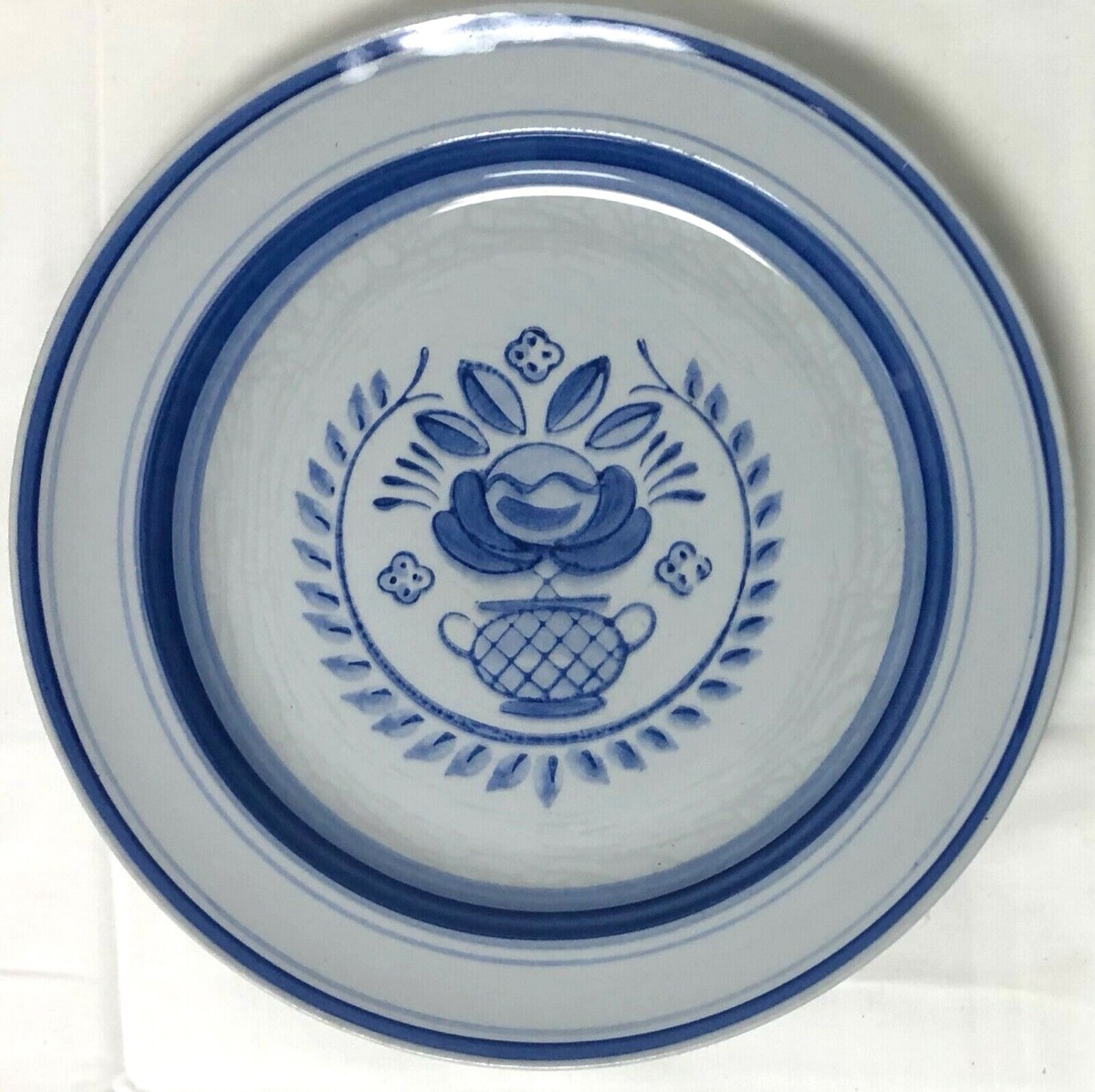 * old arabia ❀ blue＆pink flower plate(a) old arabia ❀ blue＆pink flower plate(b)