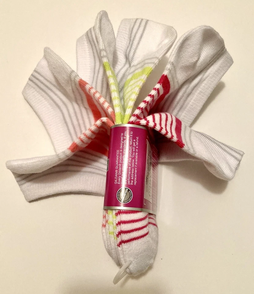 Meias femininas No Show 3 pares feitas por GILDAN 4-10 tamanho de sapato - Imagem 4 de 4