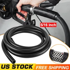 3/8" 3/16"  Fuel Hose Line Push Lock NBR Rubber SAE 30R7 15FT 25FT  300PSI Black