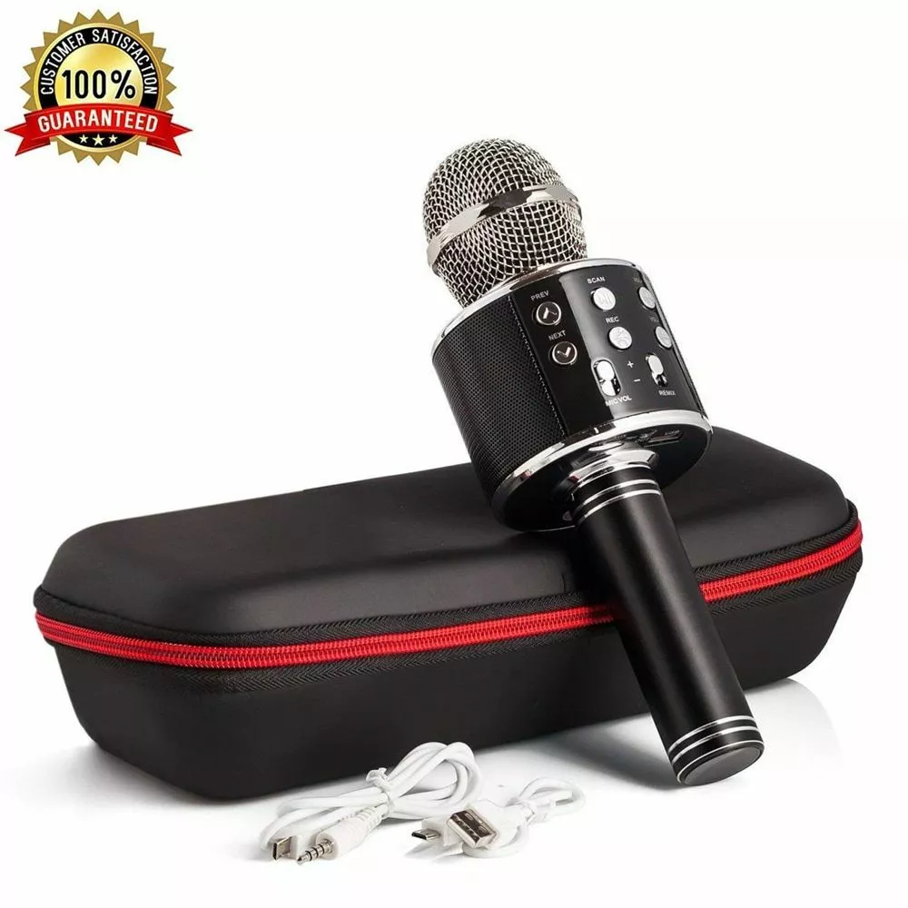Wireless Microphone Karaoke Bluetooth Speaker iPhone Android Portable Handheld