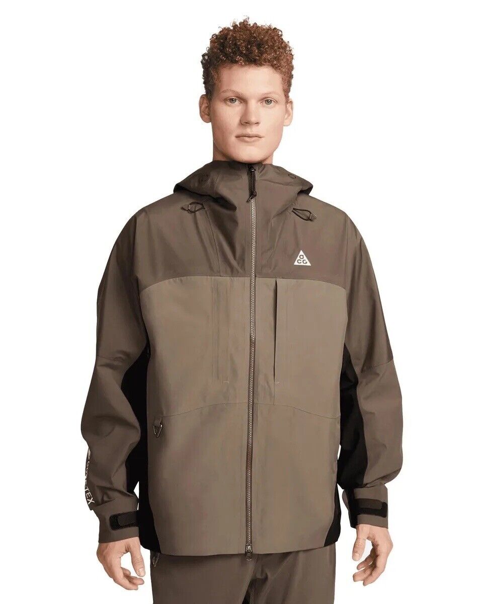 Nike ACG Misery Ridge Gore-Tex Jacket Ironstone Brown Black Nike ACG Misery Ridge Gore-Tex Jacket Ironstone Brown Black