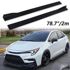 78.7'' Side Skirt Extension Rocker Splitter For Toyota Corolla Camry 2018-2022