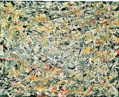 Jackson Pollock - White Light Version 1 1954 A1-A4 Poster Kunst Gemälde Master Fi