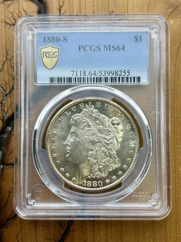 1880-S PCGS MS64 Morgan Silver Dollar $1 Uncirculated Coin