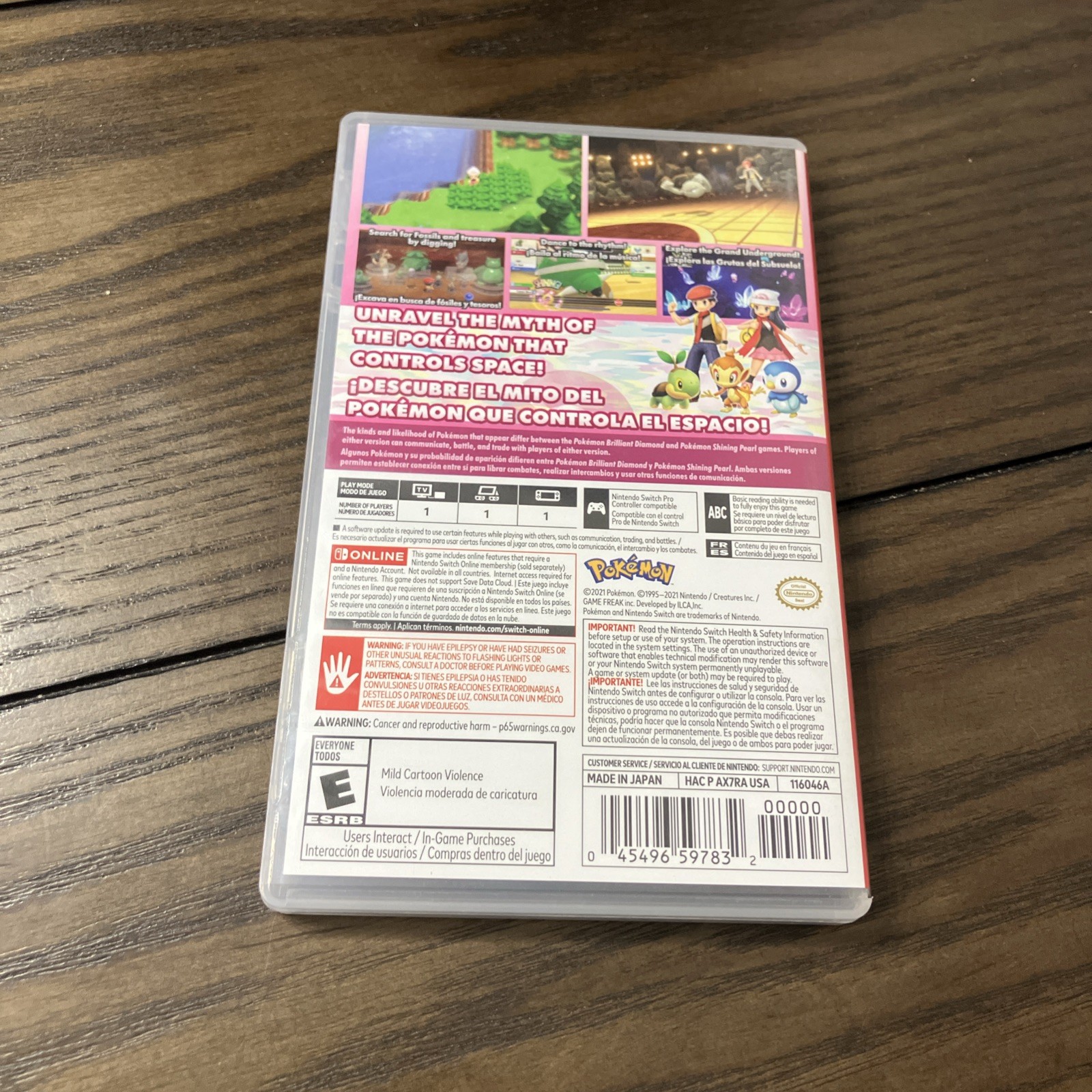 USED Pokemon Shining Pearl - Nintendo Switch USA SELLER FREE SHIPPING!!