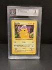 1999 Pokémon Base Set Shadowless Pikachu Red Cheeks #58/102 BGS 8 Mint - ERROR