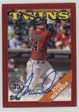 2023 Series 2 1988 Topps Baseball Red 6/25 Jose Miranda #88BA-JMI Auto 04cw