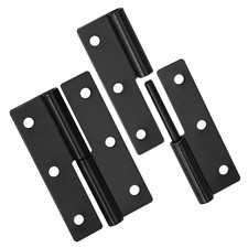 2 PCS Black Lift Off Hinge 2.5Inch Stainless 2.5 Inch, Black Right-Handed 