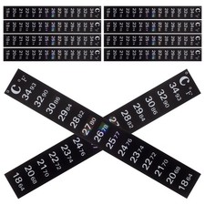 10 Pcs Black Plastic Stick On Thermometer Strip Digital Temperature Indicator
