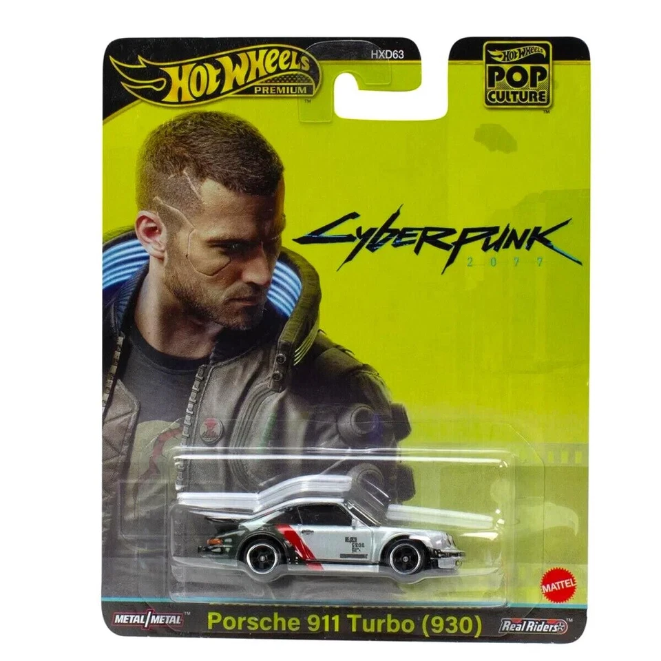 1:64 Hot Wheels Premium Porsche 911 (930) Turbo Cyberpunk Real Riders