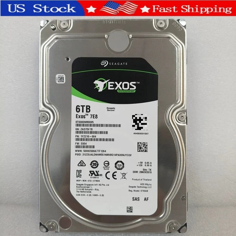 25+ SAS Internal Hard Disk Drives 6 TB Storage Capacity for sale