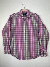 POLO Ralph Lauren Men's L 16.5 Regent Classic Fit Pink Plaid Button Up Shirt