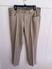 Greg Norman Men  s Stretch Fabric Chino Pants Khaki 36 X 30