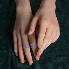 Silicone Lifelike Female Hand Finger Mannequin Display Jewelry Model Props