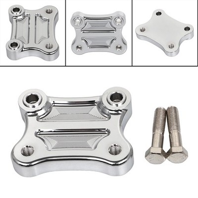Handlebar Riser Adapter Plate For Harley Tri Electra Glide Ultra Classic FLHTCU