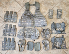 14 pc US Army MOLLE II ACU Fighting Load Carrier Vest FLC kit