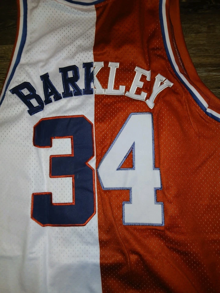 JERSEY DE CHARLES BARKLEY PERSONALIZADO COSIDO SPLIT 76ERS TALLA XL Foto 4 de 4