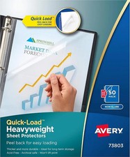 Quick-Load TM Sheet Protectors Side-Load Heavyweight Non-Glare 8.5x11in 50/BX
