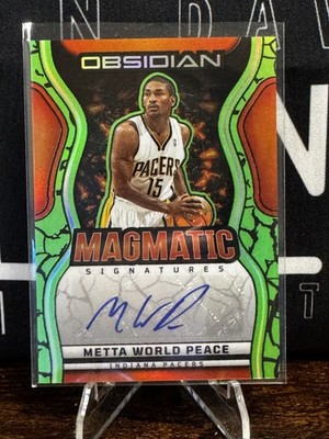 2024-25 Panini Obsidian - Metta World Peace #MS-MWP Electric /25