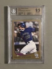 2013 Topps Update NOLAN ARENADO Rookie GOLD Parallel BGS 9.5 GEM MINT RC #d/2013