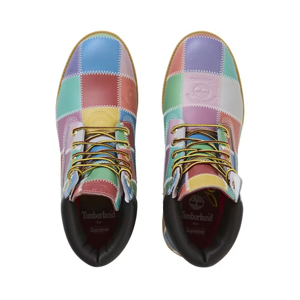 TB0A5TBZA6B Supreme Timberland Patchwork 6 Inch Premium Boot Multicolor (Men's) image 4