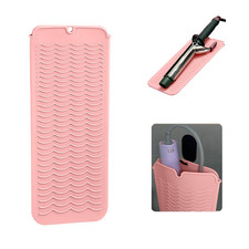 Heat Resistant Silicone Mat with Hanging Hole, Straightener Heat Resistant Trave