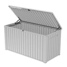 Keter 170 Gal. Resin Deck Box Large Indoor/Outdoor Storage White