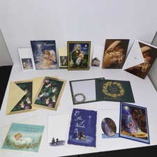 Religious Christmas Greeting Cards Lot Of 10 Angels, Mary, Jesus