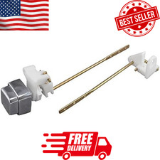 Universal Fit Push Button Toilet Tank Lever, Chrome Finish, Easy Install, Durabl