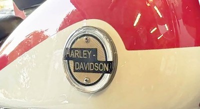 GAS TANK EMBLEMS for 1958 Harley Panhead, Servi-Car & some
