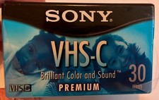 Sony VHS-C Premium Camcorder Cassette Tapes 30 Minute Brilliant Color NEW/SEALED