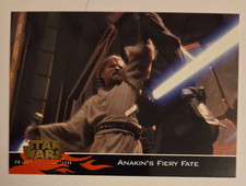 ANAKIN'S FIERY FATE Star Wars 2005 REVENGE OF THE SITH Card TCG Topps No.66
