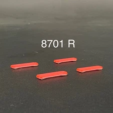 4 Pack 1/87 HO Scale Red LED Style Whelen Lightbar Police Car Fire Ambulance