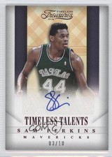 2013-14 Panini Timeless Treasures Talents Ruby /10 Sam Perkins #36 Auto