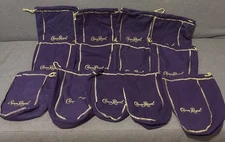One Lot of Thirteen (13) Crown Royal 1 Liter Purple Bags