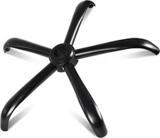 MASTERY MART Heavy Duty Office Chair Base Replacement, 2500 Lbs, 28" 70 cm , Met
